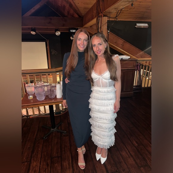 V Chapman Fiorenza Dress- White Size 2 - Picture 3 of 3